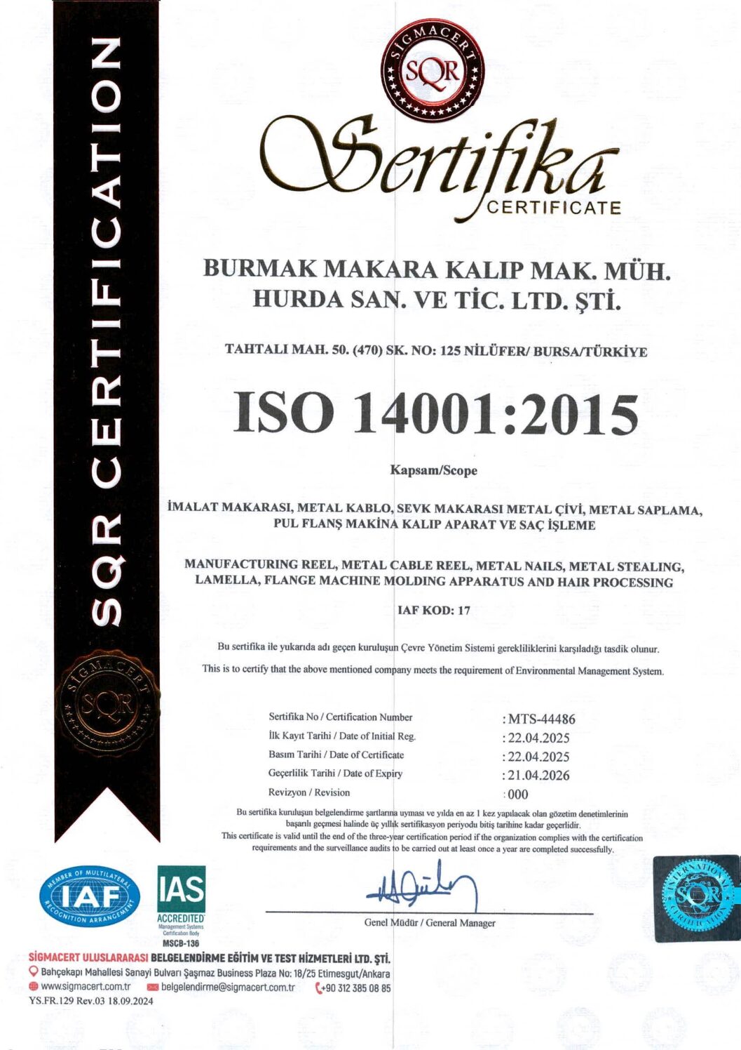 ISO 14001:2015